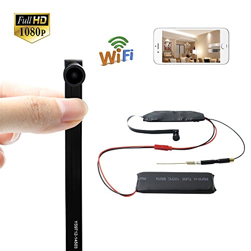 Mini Cámara Espía WIFI Oculta Spy Cam TANGMI 1920x1080P HD Cámara IP Inalámbrica Detección de Movimiento DV Videocámara 7/24 Horas Trabajando Android iPhone IOS Ángulo de Visión de 140 ° de Ancho