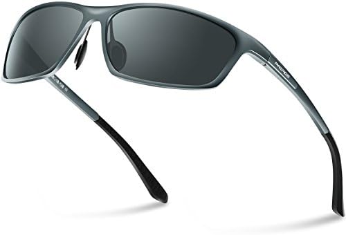 PAERDE Fashion Polarized Sunglasses for Men Driving Sun Glasses Al-Mg Metal Frame