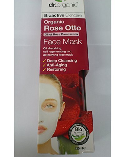 DR ORGANIC ROSE OTTO Face Mask 125ml (Anti-aging, Deep cleansing, Restoring). WE SHIP WORLDWIDE