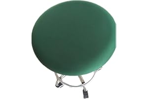 Lukery Copri Sgabello Rotondo Elastico Lavabile Sedia Copre Fodera Coprisgabello Facile da Pulire Protettiva Copre per 30-45cm Sgabello da Bar, Ufficio Festa in Hotel Sedia (Verde,1pcs)