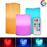 【Timer-Funktion】 Mit der 18-Tasten-Fernbedienung können Sie den Timer nach Bedarf einstellen. Sobald der Timer eingestellt ist, leuchtet die flammenlose Kerze jeden Tag zur gleichen Zeit auf und bleibt entweder 2 Stunden / 4 Stunden / 6 Stunden / 8 Stunden.