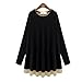 MLG162 2015 The New Loose Autumn Women Fashion bottoming shirt (S, BLACK)