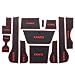 Produktbild Laileya 12pcs / Set Auto-Innendekor Nonslip Tür Tor Groove Mat-Becherhalter-Auflage-Wiedereinbau für Skoda Kamiq