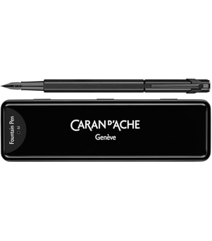 Caran d' Ache Léman Ballpoint Pen Ebony Black/Gold Plated at
