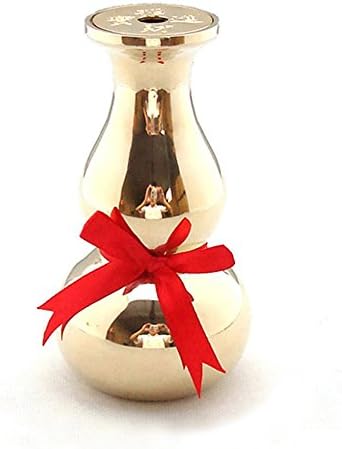 SHANGHAIPAVILION DZ-10 Feng Shui 6 Inch Golden Brass Wu Lou with Yin Yang Bagua