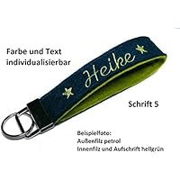 Schlüsselband Wollfiilz personalisiertes Geschenk