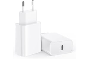 VNOOK Cargador iPhone Carga Rapida, 2 Pack Enchufe USB C 20W Cargador Tipo C [Certificado MFi] Rapido Charger para iPhone 15/15 Pro/15 Pro Max/15 Plus/14/13/12/11 SE XS XR X 8 7, Samsung Adaptador Corriente