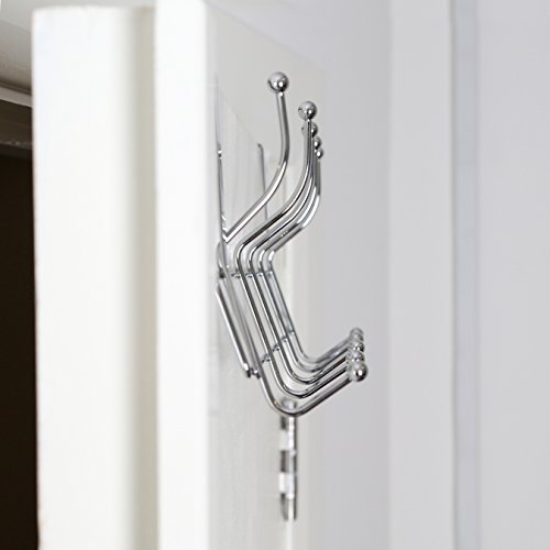 Premier Housewares Türhaken, 16 x 41 x 11 cm, Chrom, 10 Haken - 6