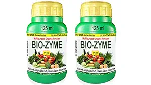 TSR Garden Store Bio Zyme Organic Liquid biofertilizer 250 ml (125 ml + 125ml) with All Essential nutrients for All Types of Plants