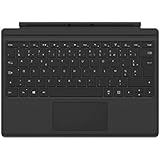 Microsoft – Type Cover pour Surface Pro – clavier compatible Surface Pro 3/4/5/6/7 (rétroéclairage LED, pavé tactile en verre) – Clavier AZERTY – Noir (FMM-00004)