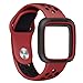 Produktbild TianranRT Ersatz Watch Band Armband weich Silikon Sport Armband + Rahmen für Fitbit Versa (Rot)