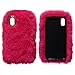 Produktbild ZXK CO iPhone X Hülle Silicone, Girly Bling Diamant iPhone XS schutzhülle Weich Plüsch Warm Handyhülle Anti-Kratzer stoßfest Case Cover für iPhone X/XS 5.8 Zoll (Rose Rot)