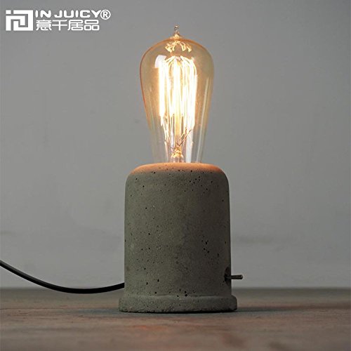 Injuicy Iluminación Retro Industrial Lámparas de Escritorio Base de 