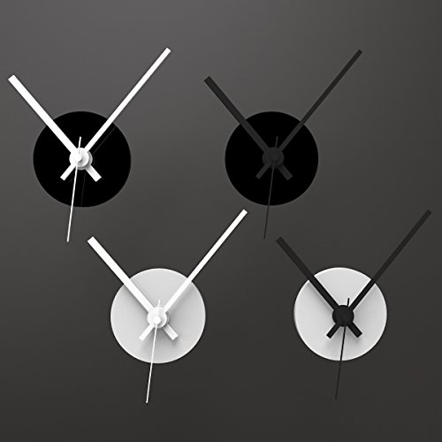 Wandkings Wanduhr SOLO CLOCK mit Uhrwerk & Uhrzeigern (Farbe: Uhr=Weiß, Zeiger=Schwarz) - 5