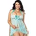 Produktbild Damen Baby Doll Underwear Bequem Einfarbig Mode Marken Perspektive Classic Exquisite Spitze Jungs Dessous Elegante Chic Sleeveless Erotik Spielzeug Lingerie Erotik ( Color : Blau , Size : S )