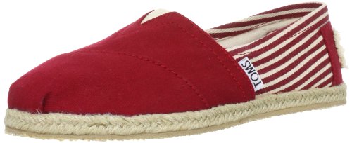 Toms University Rope Sole Espadrille Womens Red Rot (UNRED) Size: 5 (37.5 EU)
