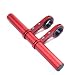 Produktbild Hunpta Fahrrad Taschenlampe Halter Lenker Fahrrad Zubehör Extender Halterung (Rot)