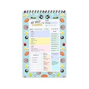 Sports Theme Daily Planner Diary (A5 Size - 8.5