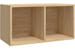 ‎VIDAXL vidaXL Szafka na płyty winylowe, dąb sonoma, 71x34x36 cm