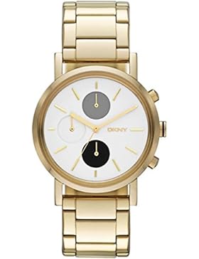 DKNY SPRING 14 DAMEN GOLDFARBEN Ã‹DELSTAHL ARMBAND & GEHÃ„USE UHR ny2147