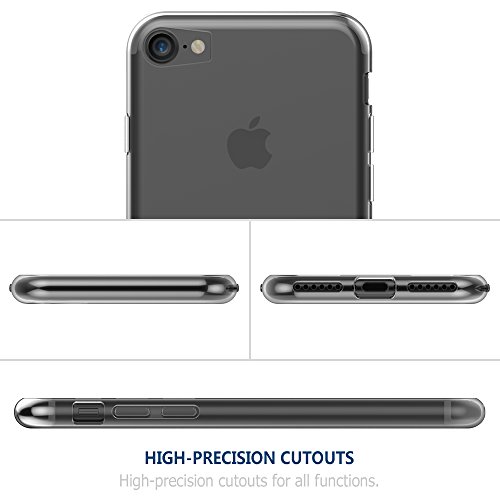 iPhone 7 Hülle Case,[2 pack],Simpeak Schutzhülle für iPhone 7 Silikon Transparent - 7