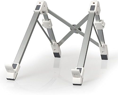 NQFL Laptop Stand GWDZX Cooling Stand Desktop Stand Cooling Stand Thermal Pad Laptop Table Perfect Gift Reading Rack Aluminum Alloy,White-3.3*2.8*24.5cm