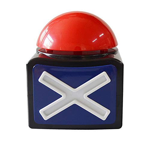 ZHOUBA Game Answer Buzzer Alarm Button Box with Sound Light Party Contest Prop Toy