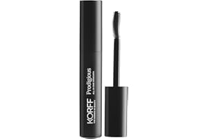 KORFF Mascara Prodigious, Texture Ricca, Cremosa ed Elastica, Effetto Volumizzante Ciglia Finte Nero, 14ml
