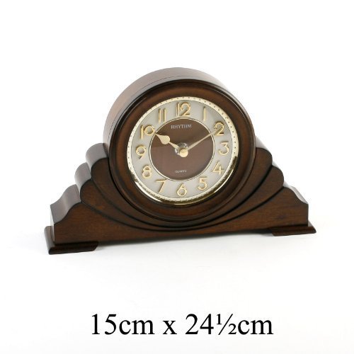 Classic Brown 3D Dial Napoleon RHYTHM Mantel Clock