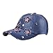 Produktbild Jia Meng Muttertag Glasbohrer Cowboy Baseballmütze der amerikanischen Flagge Stoff Hip Hop Hüte caps Polo Baseball Classic Sport Cap Baseballmütze Cowboyhüte Fischerhüte Schirmmützen (A)