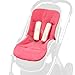 Reversible Pushchair Liner / pram INSERT & matching strap harness covers Universa setl (pink/ cream)