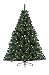 Produktbild Kaemingk 678250 Weihnachtsbaum Imperial Pine 150 cm mit 160 warmweissen LED und Lichtcontroller