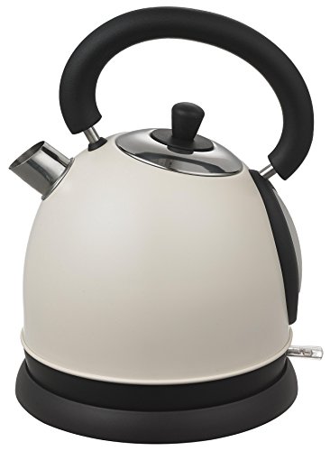 Grafner® Retro-Wasserkocher Edelstahl 1,8l beige matt max. 2200W Design-Wasserkocher
