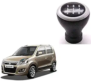 CAROMATIC Gear Lever Knob with Free Sleeve Adapter - Compatible with Wagon R K Series