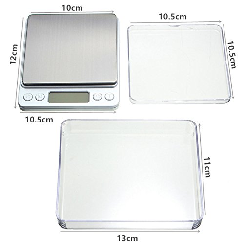 KING DO WAY 200g*0,01g Digitale Taschenwaage,Digitale Küchenwaage mit SimpleTaste,Mini Goldwaage Münzwaage,elektronische waage,Briefwaage,Tara-Funktion mit Hintergrundbeleuchtung (Ohne Batterie) - 4