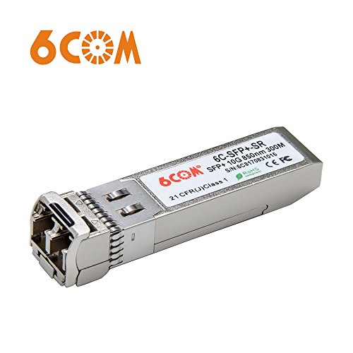 6COM para Cisco SFP-10G-SR, SFP+ Transceiver, 10Gbps, MMF, 850nm, 300m