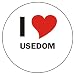 Produktbild I Love USEDOM Handyaufkleber Handyskin 50x50 mm rund