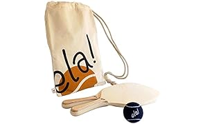 Lofty Fait à la main Plage Bat and Ball Set (Poignée Long) Premium Edition