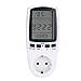 Produktbild Power Meter AC 230V ~ 250V 16A Max, EU-Stecker Energie Spannung Ampere Watt Stromverbrauch Monitor-Analyzer mit Digital-LCD-Display, reduzieren Sie Ihre Energiekosten