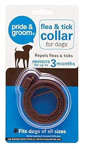 Pride & Groom Flea & Tick Collar for Dogs, Protection for 3 Months
