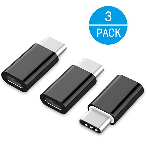 usb-c Adapter, Typ C Adapter, spiegelfrei [] by jeweliana, Micro USB zu usb-c Konverter, Daten Synchronisieren und Laden, Universal für MacBook, Chromebook Pixel, Nexus 5 x, Nexus 6P, alle Typ C Kabel unterstützt Gerät