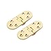 Produktbild 2Teile/Paket Schrank Schränke Scharnier Gebäude Hardware Klapptisch Scharnier Möbel Tür Einlass Scharnier mit schrauben Edelstahl Scharniere Steckverbinder für Fenster Schrank (Gold)