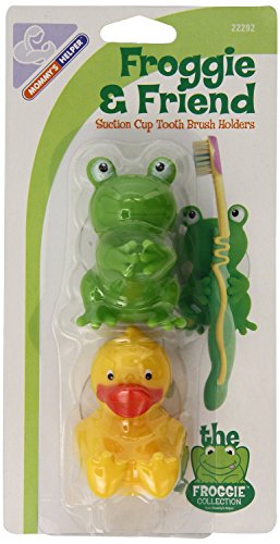 Mommy's Helper Frog and Duck Toothbrush Holder (Pack of 2)
