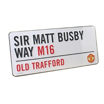 New Official Football Team Metal Street Sign (Man Utd FC)
