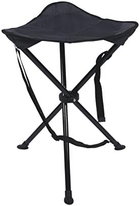 camp gear Unisex CA DL 3-Leg High Stool, Grey, 55 cm