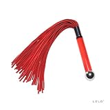 LELO SENSUA Suede Red Whip with Luxuriously Touchable Materials for Bedroom Play, Sex Whip for Adults