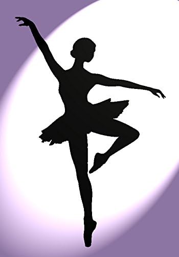 Ballerina Stencil Kids A4 Size Wall Childrens Room Art ST8
