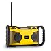Produktbild oneConcept Worksite Lautsprecher Outdoor-Lautsprecher Baustellenradio (DAB+, UKW, Bluetooth, MP3-fähiger USB-Port, stoßfestes spritzwassergeschütztes IP54-Kunststoffgehäuse) gelb