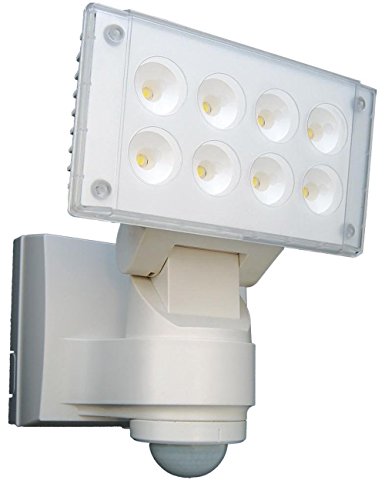 Preisvergleich Produktbild Design LED Strahler mit Bewegungsmelder / Aluminium Gartenbeleuchtung / Aussenleuchte mit Sensor