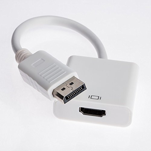 Displayport zu HDMI Adapter | DP Stecker zu HDMI Buchse Adapter Kabel Video Audio Konverter für PC Laptop